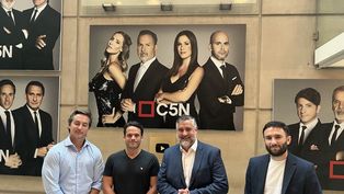 Grupo Indalo: Nicolás Bocache, Ignacio Vivas, el ministro Paulo Pimienta y Julián Leunda.