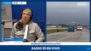 Impactante maniobra de un piloto en Aeroparque.