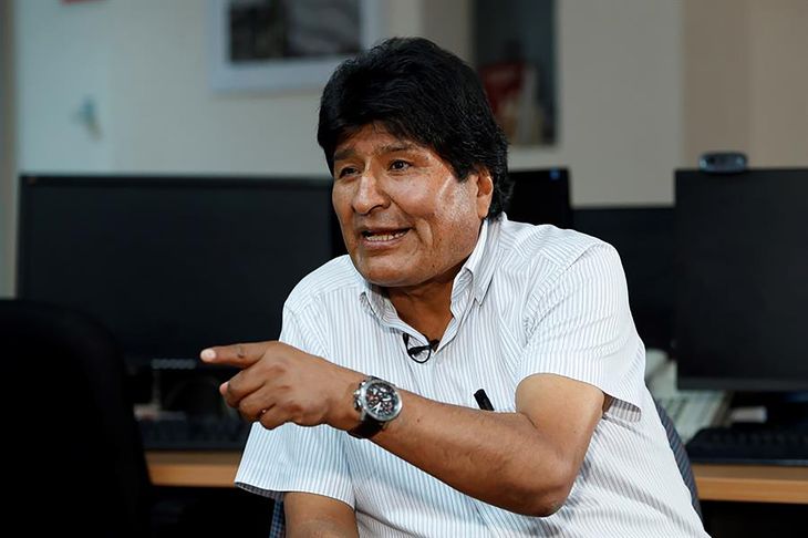 Evo Morales apuntó contra las fuerzas de seguridad de Bolivia.