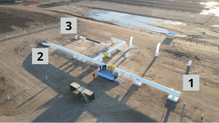 Imagen aérea del Gasoducto Néstor Kirchner