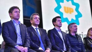Axel Kicillof, Sergio Massa, Wado de Pedro y Máximo Kirchner