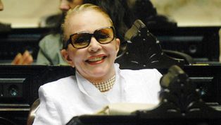 Pinky Satragno, conductora de radio y televisión en Argentina.