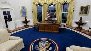 El Salón Oval en la Casa Blanca.