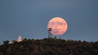 La Superluna Azul en Madrid.