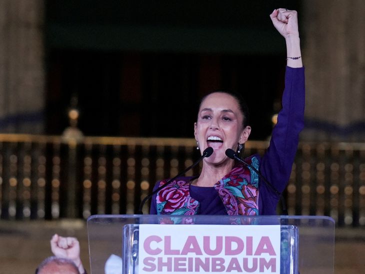 Claudia Sheimbaun hizo historia y se convirtió en la primera mujer electa presidenta de México.