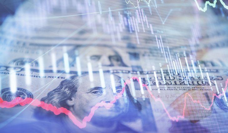 El índice dólar, que compara al billete verde con una cesta de seis destacadas monedas, cotizaba en máximos de un mes, a 103,58 unidades.&nbsp;