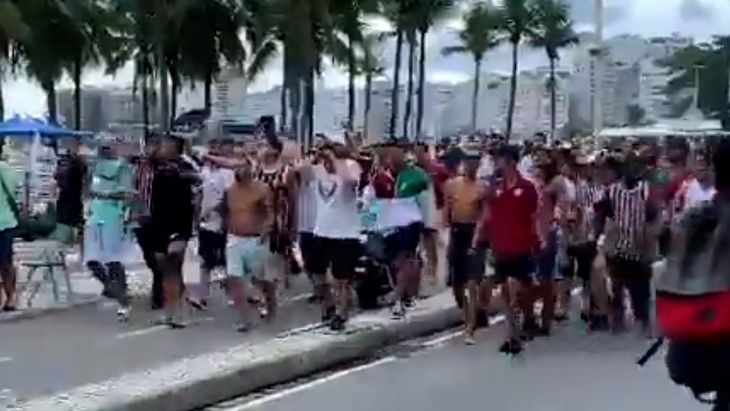 Hinchas de Boca fueron atacados por barras de Fluminense en Río de Janeiro