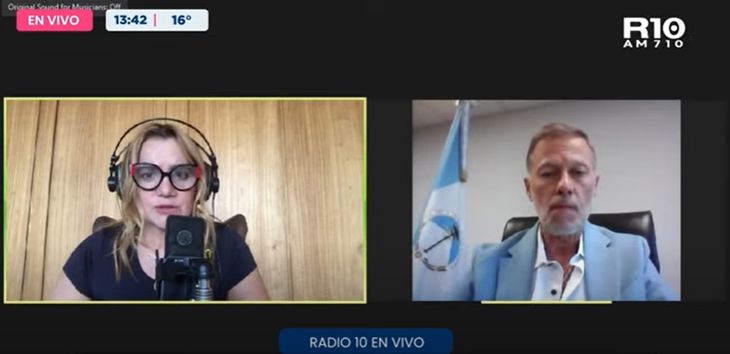 Rubén Etcheverry, ministro de Infraestructura de Neuquén, en diálogo con Nancy Pazos por Radio 10.