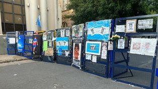 El Tribunal de Dolores durante el juicio por el crimen de Fernando Báez Sosa.