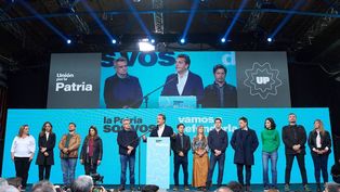 Sergio Massa y Agustín Rossi, los candidatos de la Unión por la Patria.