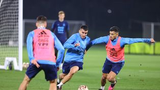 La Selección Argentina entrenó de cara a la semifinal.