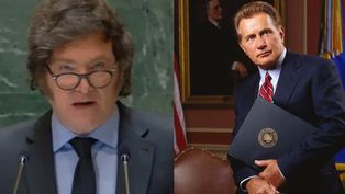 ¿otro plagio de milei? las llamativas coincidencias entre su discurso en la onu y una serie