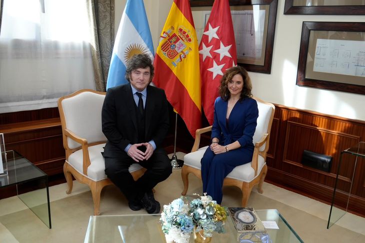 Javier Milei e Isabel Díaz Ayuso