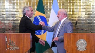 El presidente de Argentina y Brasil, Alberto Fernández y Lula da Silva.