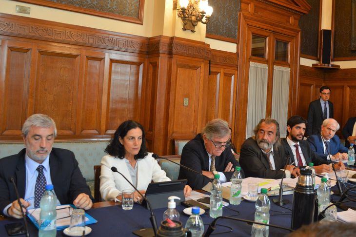 La ministra Arbeleche expuso frente a la Comisión de Hacienda en el Parlamento los motivos del avance en la compra de escáneres para fortalecer las fronteras uruguayas.