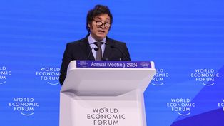 Javier Milei en Davos