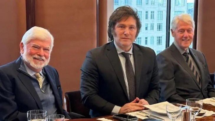 Reunión entre Javier Milei y Bill Clinton en Nueva York
