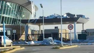 comodoro rivadavia: se volo el techo del aeropuerto