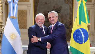 Lula da Silva brindó una conferencia de prensa junto al presidente Alberto Fernández