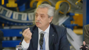 Alberto Fernández habló durante un acto este jueves