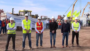 Acto por la última soldadura del Gasoducto Néstor Kirchner