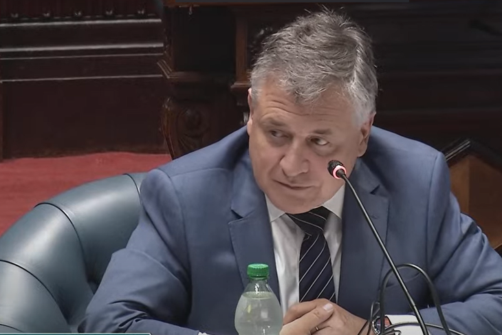 El ministro de Industria, Energía y Minería, Omar Paganini, en su presentación en el Parlamento del Uruguay.&nbsp;
