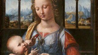 Virgen del clavel de Leonardo da Vinci.
