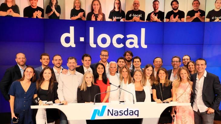 dLocal el día que salió a la Bolsa de Nueva York.