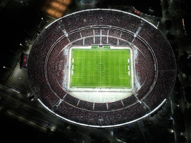 El Más Monumental de River Plate lleno contra Gimnasia y Esgrima.