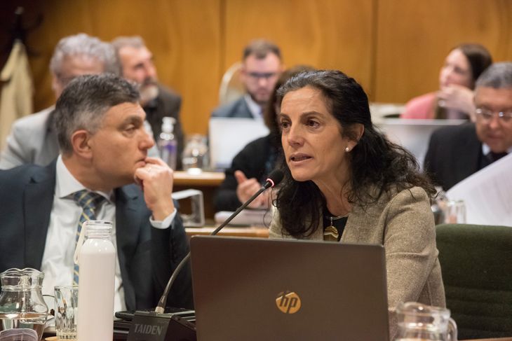 Arbeleche expuso ante la Comisión de Presupuesto y Hacienda del Senado.