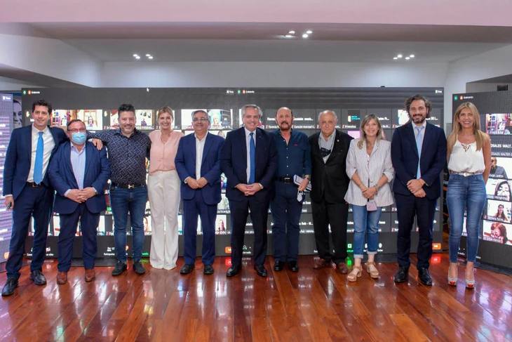 El presidente Alberto Fernández encabezó la cumbre del PJ