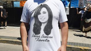 Movilización en apoyo a Cristina Fernández de Kirchner por la Causa Vialidad.