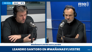 Leandro Santoro en Radio 10.