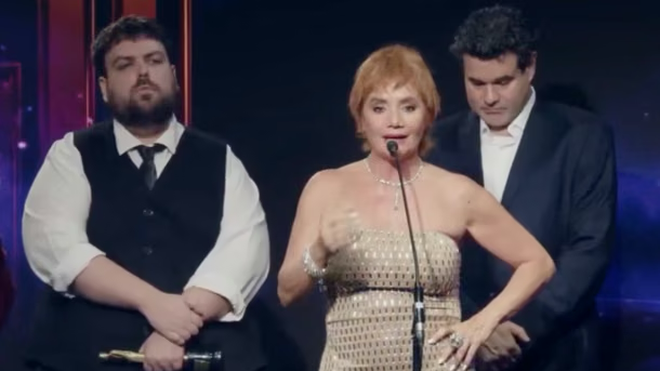 Contundente discurso de Nancy Pazos tras ganar el Martín Fierro: Milei me avergüenza