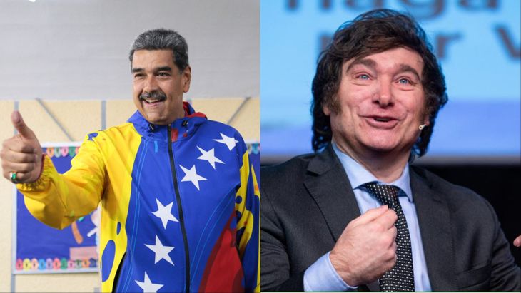 Nicolás Maduro vs Javier Milei.