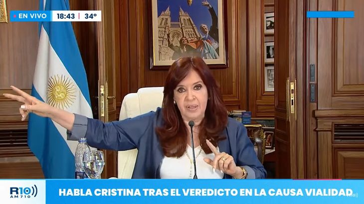 Cristina Kirchner habló, tras el veredicto en la Causa Vialidad.