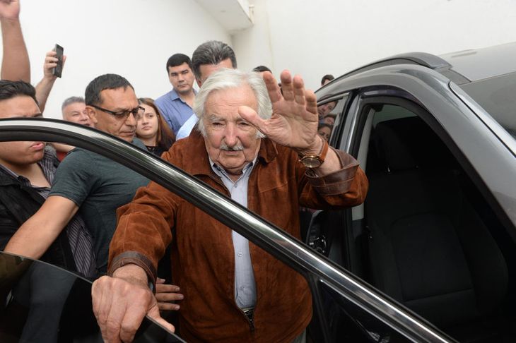 El expresidente uruguayo José Pepe Mujica, de visita en Paraguay.