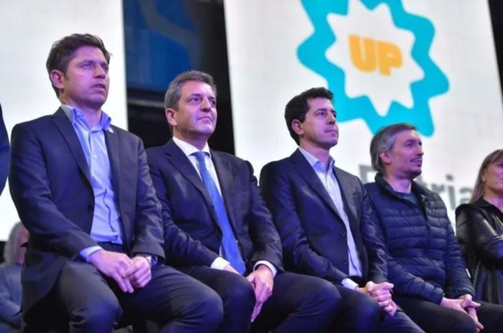 Axel Kicillof, Sergio Massa, Wado de Pedro y Máximo Kirchner