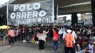 Piqueteros cortaron el Puente Pueyrredón este miércoles