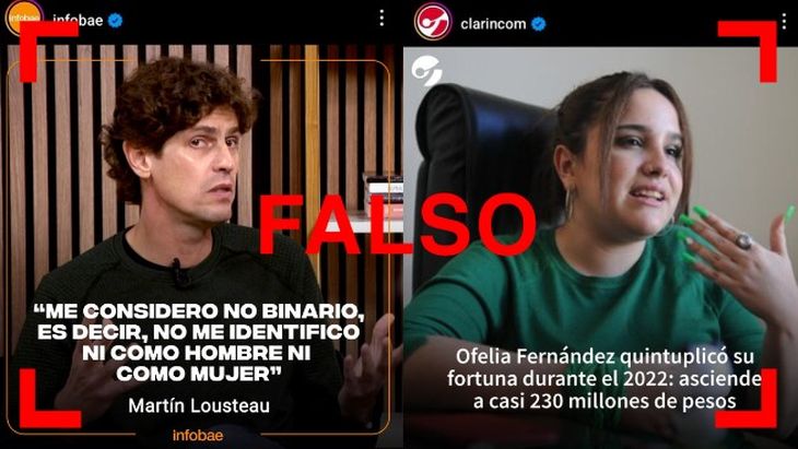 Ejemplos de placas falsas que circularon en los últimos días