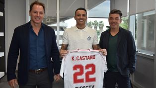 river anuncio a kevin castano: el record que batio