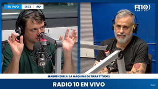 Juan Grabos mano a mano con Jorge Rial en Radio 10.