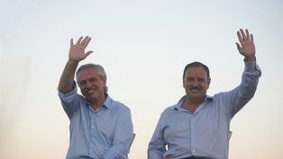 Alberto Fernández y Ricardo Quintela.