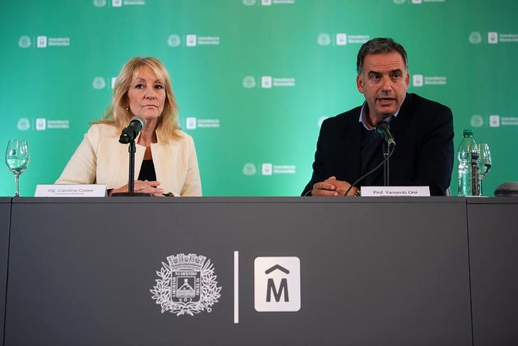 Los precandidatos del Frente Amplio, Carolina Cosse y Yamandú Orsi.