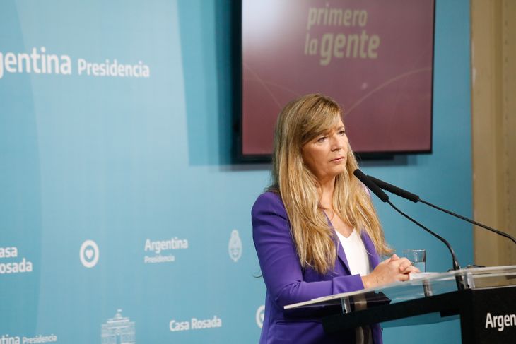 La portavoz de la Presidencia, Gabriela Cerruti.