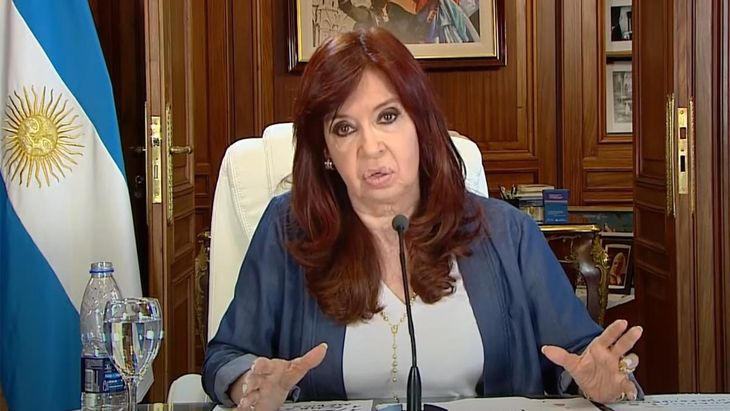 Cristina Kirchner, durante su discurso posterior a la sentencia