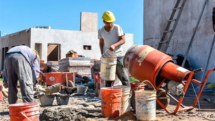 los materiales para la construccion volvieron a caer en febrero
