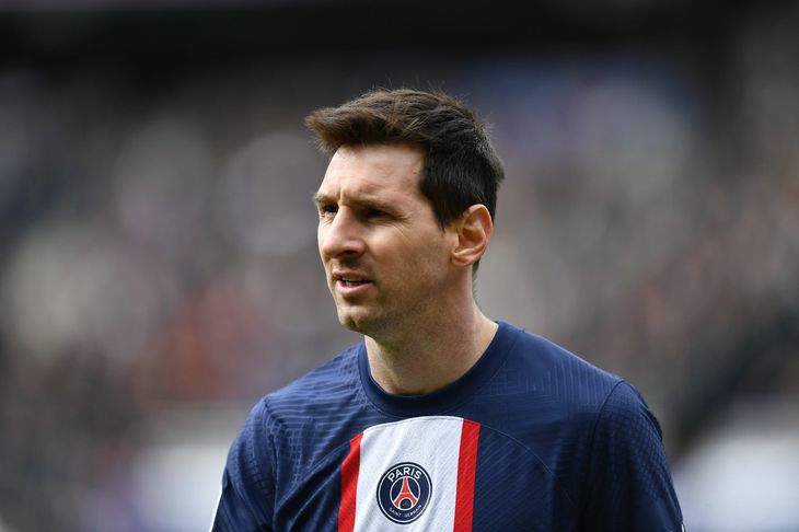 Lionel Messi jugando para el PSG.