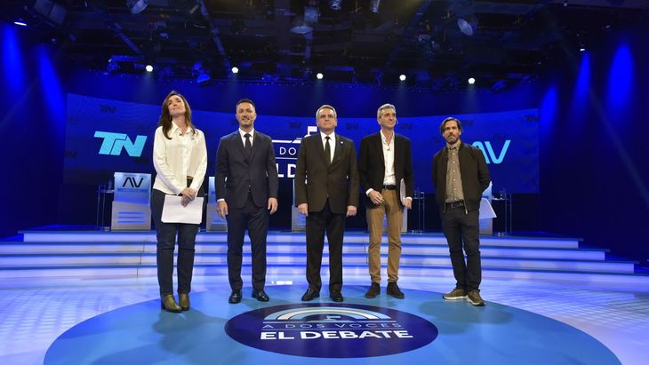 El fuerte cara a cara entre Agustín Rossi y Victoria Villarruel en el debate de vices en TN.