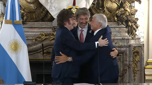 javier milei le tomo juramento a juan bautista mahiques